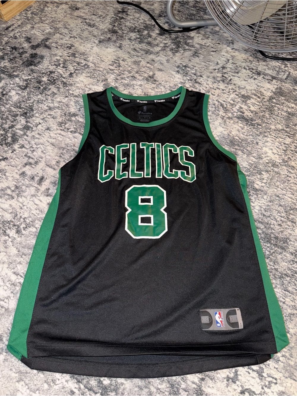 Fanatics Black and Green Celtics #8 Basketball Jersey